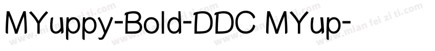 MYuppy-Bold-DDC MYup字体转换